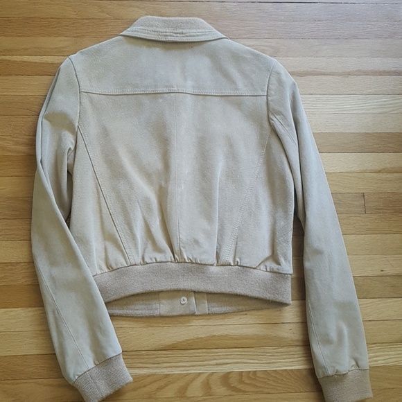 Isaac mizrahi for target suede bomber jacket sz.S - Picture 5 of 9